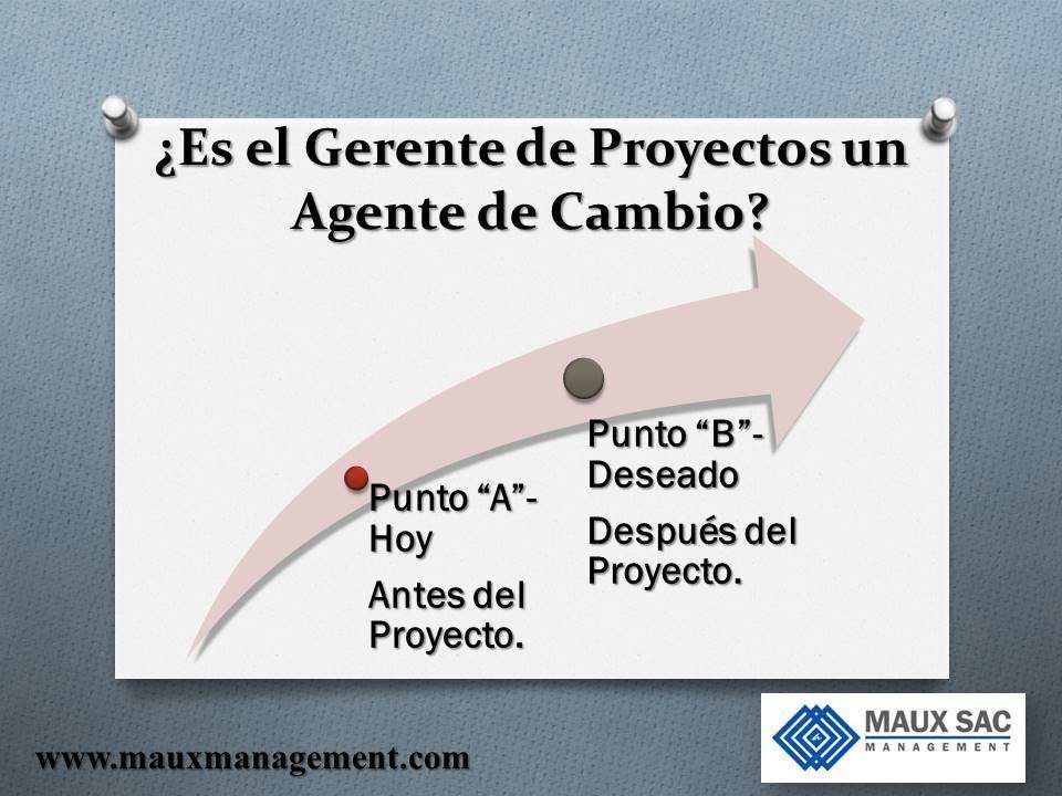Gerentes de Proyectos Agentes de Cambio